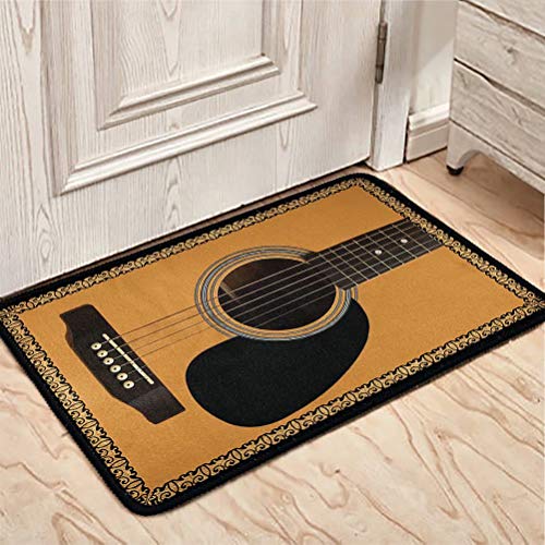 chaqlin Fußmatte mit Gitarrenmotiv, für Wohnzimmer, Garten, Küche, dekorativ, rutschfest von chaqlin
