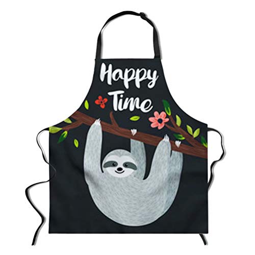 chaqlin Nette Faultier Mode Unisex Frauen Mann Schürzen Kommerziellen Restaurant Hause Bib Spun Poly Baumwolle Küchenschürzen 75 * 67 cm von chaqlin