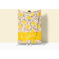 Zitronen-Decke, Personalisierte Decke, Benutzerdefinierte Babydecke, Zitronen-Babydecke, Baby-Mädchen-Decke, Minky-Babydecke von charlesalexathome