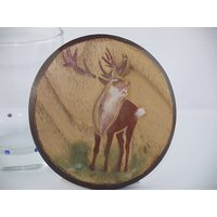 Handbemalte Tabelle Medaillon Hirsch Schablone von charmescreations