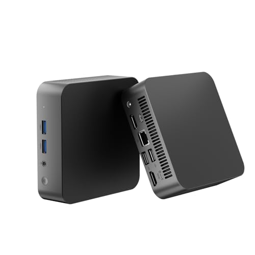 chatreey T9 Mini PC mit Intel N100 (Bis zu 3.4GHz, 4C/4T), Windows 11 Pro Micro Computer mit Dual Volle Funktion Typ-C/4K Triple Display/WiFi 5/BT 4.2/USB 3.0 für Büro, Business (8GB DDR4 256GB SSD) von chatreey