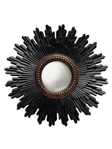 chehoma Konvexer Spiegel, dekorativ, Hexenspiegel, Sonne, Schwarz, 34 cm, Rahmen aus Kunstharz, hochwertige Verarbeitung chehoma Konvexer Spiegel, dekorativ, Hexenspiegel, Sonne, Schwarz, 34 cm, Rahmen aus Kunstharz, hochwertige Verarbeitung von chehoma