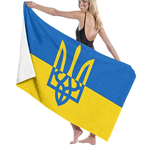 Reisetuch Ukrainische Flagge Handtuch Mehrfarbig Strandtuch One Size Fitnesshandtuch Für Picknick, Reisen, Sport, 80X130Cm von chengpengto