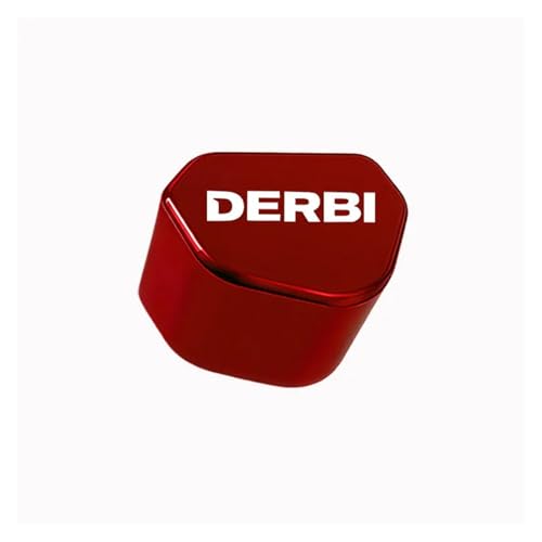 CNC-Blinkerschalterknopf Für DERBI EBE EBS D50B0 VARIANT SPORT R GPR Aluminium-Tastenkappen Für Motorrad-Blinkerschalter(Red) von chennini
