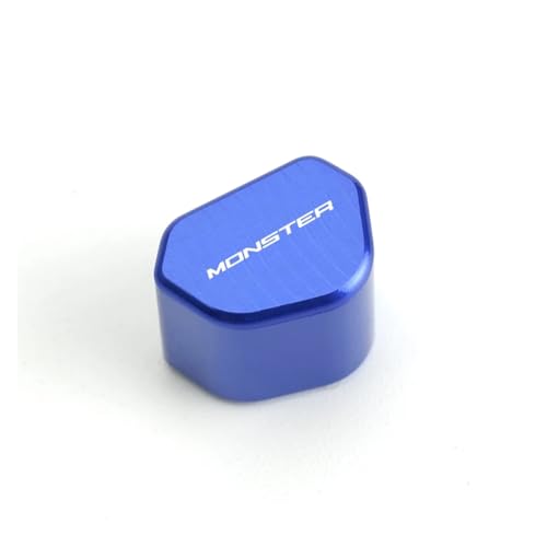 CNC-Blinkerschalterknopf Für Ducati Monster 696 795 796 797 821 937 S2R 800 Zubehör CNC-Blinkerschalter-Schlüsselkappe(Blue) von chennini
