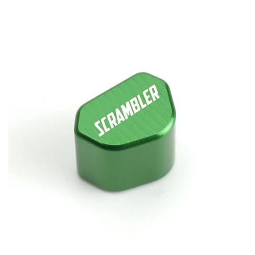 CNC-Blinkerschalterknopf Für Ducati Scrambler 400 800 1100 2014–2019 Aluminium-Zubehör CNC-Blinkerschalterkappe(Green) von chennini