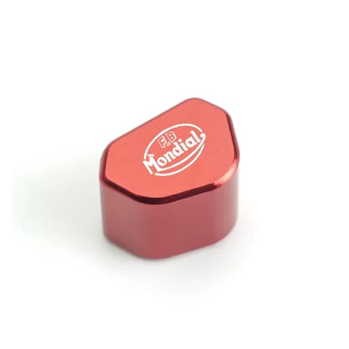 CNC-Blinkerschalterknopf Für FB Mondial Flat Track 125 HPS 250 Hipster 300 Lenkerschalter CNC-Aluminium-Motorrad-Blinkerschalter-Schlüsselkappe(Red) von chennini