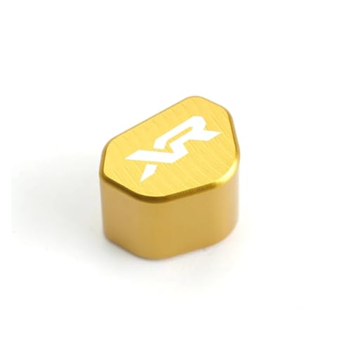 CNC-Blinkerschalterknopf Für Hon@&da & XR230MOTARD XR 230 250 400 125 Motorrad CNC-Schalterknopf Blinkerschalter-Schlüsselkappe(Yellow) von chennini