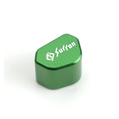 CNC-Blinkerschalterknopf Für SURRON 48T 52T 54T 58T 64T Lenkerschalter-Tastenkappen-Zubehör CNC-Aluminium-Motorrad-Blinkerschalter-Tastenkappe(Green) von chennini