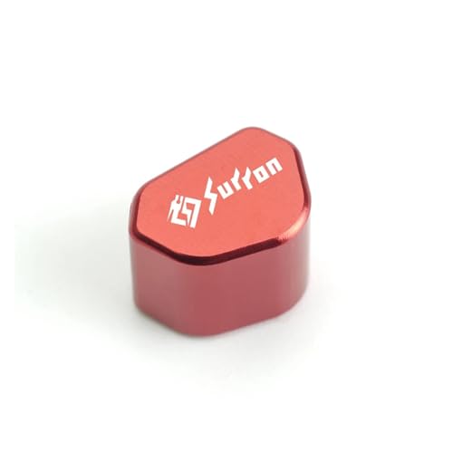 CNC-Blinkerschalterknopf Für SURRON 48T 52T 54T 58T 64T Lenkerschalter-Tastenkappen-Zubehör CNC-Aluminium-Motorrad-Blinkerschalter-Tastenkappe(Red) von chennini