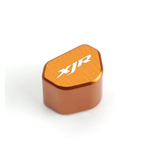 CNC-Blinkerschalterknopf Für XJR1300 XJR1200 XJR 1200 1300 Zubehör CNC-Aluminium-Motorrad-Blinkerschalterkappe(Orange) von chennini