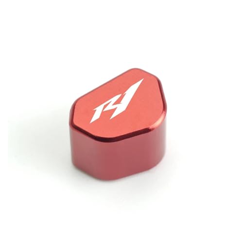 CNC-Blinkerschalterknopf Für YZF R1 R3 R6 YZF-R1 YZFR1 YZF-R6 YZF-R3 /YZFR3 CNC-Aluminium-Motorrad-Blinkerschalter-Tastenkappe(Red) von chennini