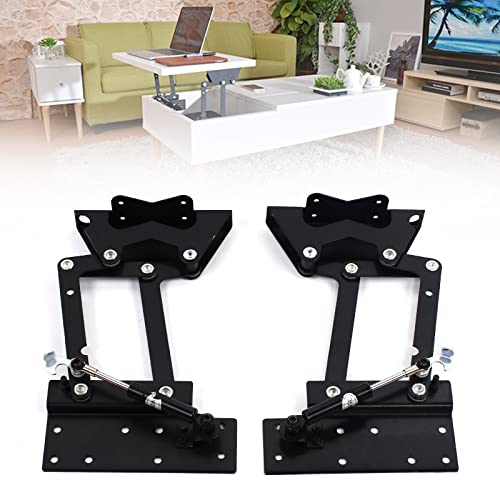 2pcs Hardware Möbel Mechanismus Scharnier, Lift Up Couchtisch, DIY Hubgestell für Couchtisch Mechanismus zum Anheben der Tischplatte, 290mm von chennnls