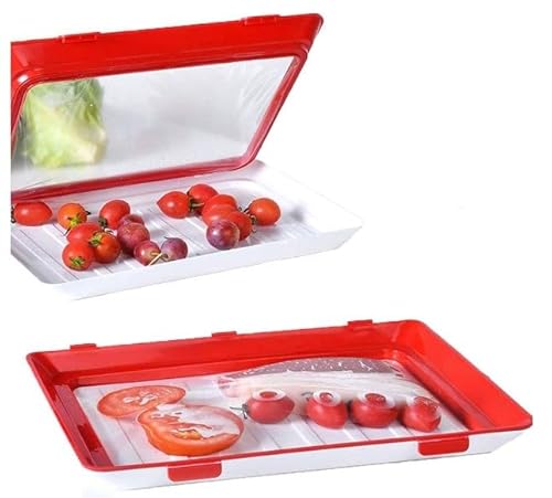 chennnls 8X Aufschnittbox Fresh, Stackables, Geschirrspüler & MWO, Aufschnitt-Box Kreatives Tablett für Lebensmittel-Konservierung Essenstablett von chennnls