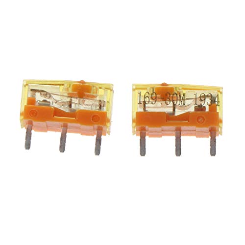 chenpaif 2Pc TTC Staubdicht Gold Maus Mikroschalter Mikroknopf Goldschütz 30 Millionen von chenpaif