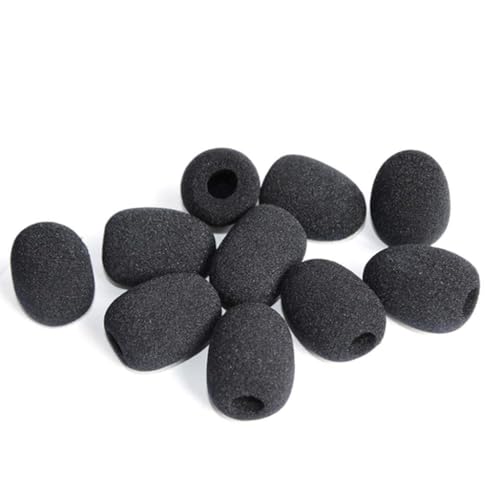 chenpaif Mic Cover, 10PCS Mikrofon Windschutzscheibe Schwammabdeckung Headset Mic Foam Cover Schutzkappe Ersatz für Schwanenhals Meeting Mic Small von chenpaif