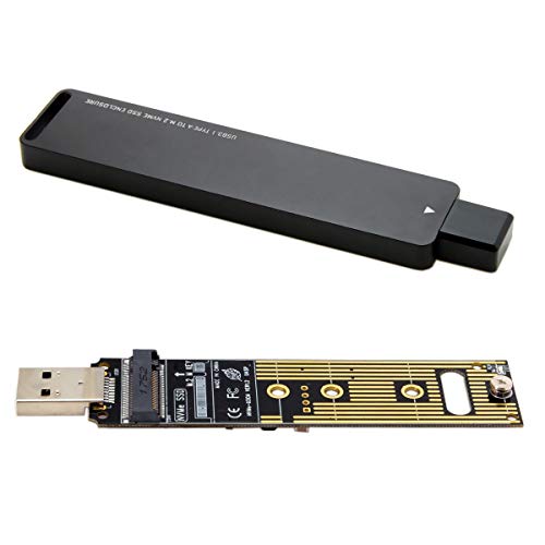 CY USB 3.0 auf NVME M-Key M.2 NGFF SSD Externer PCBA Konveter-Adapter mit Flash Disk Gehäuse, Schwarz von chenyang