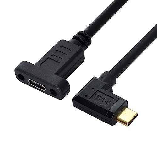 chenyang USB 3.1 Gen 2 10Gbit/s USB C Stecker auf Buchse 90 Grad rechtwinklig schnelles Aufladen Daten und Videoübertragung Verlängerungskabel mit Loch für die Panelmontage 0,3m chenyang USB 3.1 Gen 2 10Gbit/s USB C Stecker auf Buchse 90 Grad rechtwinklig schnelles Aufladen Daten und Videoübertragung Verlängerungskabel mit Loch für die Panelmontage 0,3m von chenyang