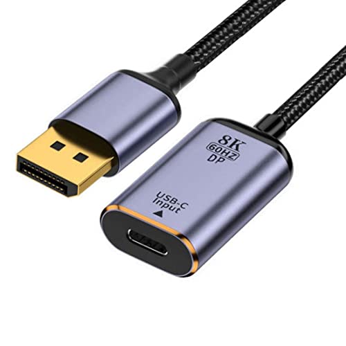 CY USB C zu Displayport Kabel,USB Typ C Buchse Eingang zu Displayport 1.4 Stecker Ausgang HDTV Kabel 8K@60hz 4K@120hz für Tablet Phone Laptop CY USB C zu Displayport Kabel,USB Typ C Buchse Eingang zu Displayport 1.4 Stecker Ausgang HDTV Kabel 8K@60hz 4K@120hz für Tablet Phone Laptop von chenyang