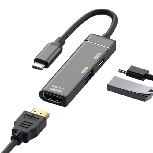 ChenYang 3 in 1 USB C auf HDMI 4K@120 Hz/USB 3.0 10Gbit/s/USB C PD 100W Ladeadapter mit Mehreren Anschlüssen ChenYang 3 in 1 USB C auf HDMI 4K@120 Hz/USB 3.0 10Gbit/s/USB C PD 100W Ladeadapter mit Mehreren Anschlüssen von chenyang