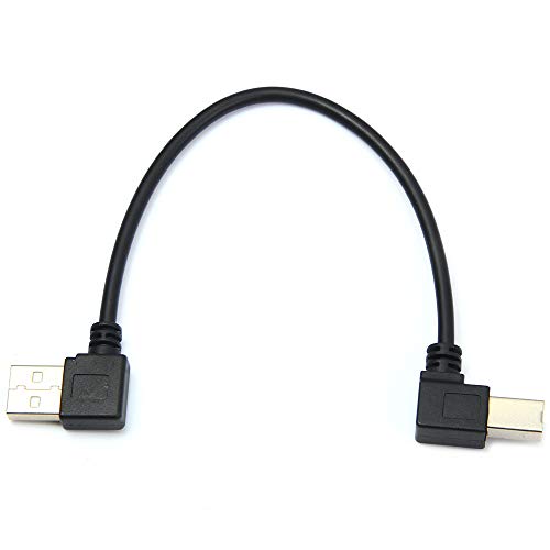 chenyang Drucker Scannerkabel, USB 2.0 A Stecker auf links abgewinkelt 90 Grad abgewinkelt 0.5m von chenyang