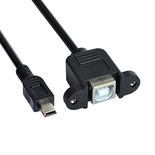 Micro USB 5pin to USB B Female Panel Mount Type Cable 25 cm with Screws von chenyang