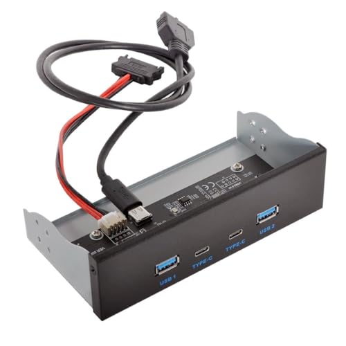 Chenyang 5.25" Front-Panel CD-ROM-Bucht 2 USB 3.0 und 2 USB-C HUB 4 Anschl├╝sse f├╝r Motherboard mit SATA-Stromkabel Chenyang 5.25" Front-Panel CD-ROM-Bucht 2 USB 3.0 und 2 USB-C HUB 4 Anschl├╝sse f├╝r Motherboard mit SATA-Stromkabel von chenyang