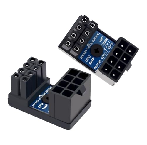 chenyang ATX 8Pin EPS 12V 180 Grad abgewinkelter Leistungssteck in den Schnallenstecker Adapter für CPU 2PCS/SET chenyang ATX 8Pin EPS 12V 180 Grad abgewinkelter Leistungssteck in den Schnallenstecker Adapter für CPU 2PCS/SET von chenyang