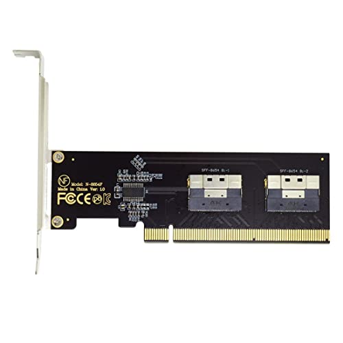 chenyang CY Dual 2X Slimline SFF-8654 X8 NVME auf PCI-Express X16 3.0 4.0 Raid Card VROC Raid0 Hyper Adapter von chenyang