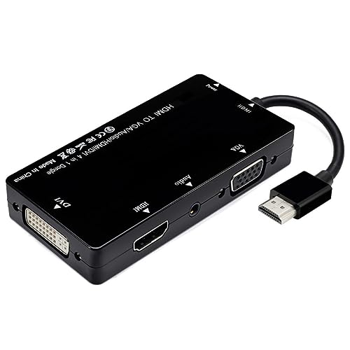 chenyang CY HDMI zu VGA/Audio/HDMI/DVI 4in1 Dongle Adapter Multiport Splitter Konverter für PS3 HDTV PC Monitor Projektor von chenyang
