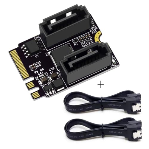 chenyang CY M.2 NGFF Key A+E PCI Express zu SATA 3.0 6Gbps Dual Ports Adapter Converter Festplattenerweiterungskarte JMB582 2230 chenyang CY M.2 NGFF Key A+E PCI Express zu SATA 3.0 6Gbps Dual Ports Adapter Converter Festplattenerweiterungskarte JMB582 2230 von chenyang