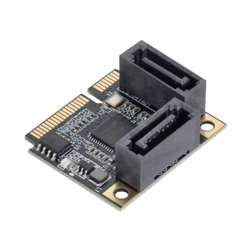 chenyang CY PCI Express Mini PCI-E auf 2 SATA 3.0 Ports Adapter Converter Festplattenerweiterungskarte für Motherboard chenyang CY PCI Express Mini PCI-E auf 2 SATA 3.0 Ports Adapter Converter Festplattenerweiterungskarte für Motherboard von chenyang