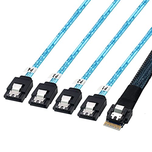 chenyang CY Slim Line SAS 4.0 SFF-8654 4i 38 Pin Host auf 4 SATA 7 Pin Target Festplatte Fanout Raid Kabel 50cm chenyang CY Slim Line SAS 4.0 SFF-8654 4i 38 Pin Host auf 4 SATA 7 Pin Target Festplatte Fanout Raid Kabel 50cm von chenyang