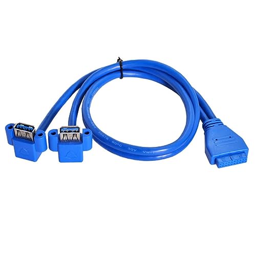 chenyang Motherboard 19/20Pin 1 auf 2 USB 3.0 Frontpanel Winkelkabel 50 cm mit Panel Montagelöchern chenyang Motherboard 19/20Pin 1 auf 2 USB 3.0 Frontpanel Winkelkabel 50 cm mit Panel Montagelöchern von chenyang