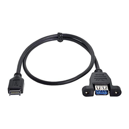 chenyang CY USB 3.1-Frontpanel-Header auf USB 3.0-Typ-A-Buchse Verlängerungskabel 50 cm Panel Mount Type chenyang CY USB 3.1-Frontpanel-Header auf USB 3.0-Typ-A-Buchse Verlängerungskabel 50 cm Panel Mount Type von chenyang