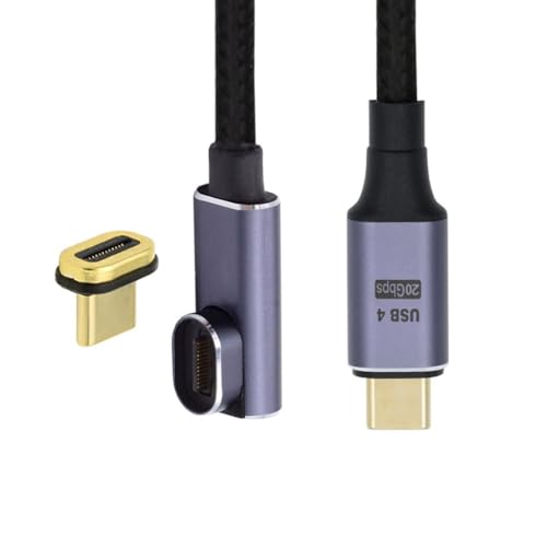 chenyang CY USB C magnetisches Verbindungskabel,USB4.0 Typ C Niedriges Profil abgewinkelt Verlängerungskabel 20Gbps mit 100W Aufladung und 8K@60Hz 5K@60Hz 2.0M chenyang CY USB C magnetisches Verbindungskabel,USB4.0 Typ C Niedriges Profil abgewinkelt Verlängerungskabel 20Gbps mit 100W Aufladung und 8K@60Hz 5K@60Hz 2.0M von chenyang