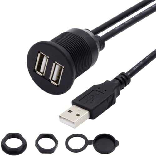 chenyang USB 2.0 Unterputz Verlängerungskabel 1 Stecker auf 2 Buchsen für die Armaturenbrett Montage im Auto Wasserdicht Staubdicht chenyang USB 2.0 Unterputz Verlängerungskabel 1 Stecker auf 2 Buchsen für die Armaturenbrett Montage im Auto Wasserdicht Staubdicht von chenyang