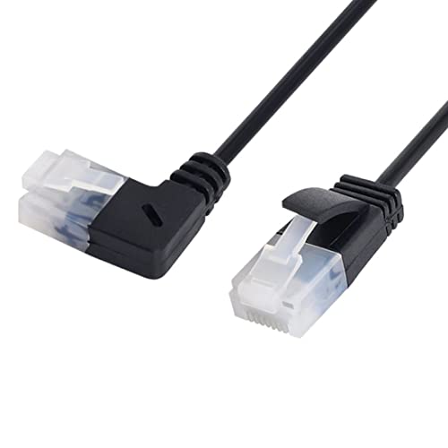 chenyang Cat6 Ethernet-Kabel,90 Grad nach links gewinkelt RJ45 UTP Netzwerk Verlängerungskabel Patchkabel Cat6a Lan Kabel für Laptop Router TV BOX 2.0M chenyang Cat6 Ethernet-Kabel,90 Grad nach links gewinkelt RJ45 UTP Netzwerk Verlängerungskabel Patchkabel Cat6a Lan Kabel für Laptop Router TV BOX 2.0M von chenyang
