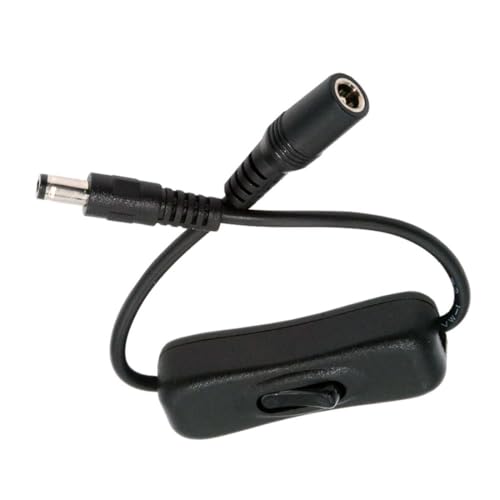 chenyang DC Netzschalter Verlängerungskabel DC 5.5x2.1mm Stecker auf Buchse mit An/Aus Netzschalterknopf DC 5V Strom Verlängerungskabel chenyang DC Netzschalter Verlängerungskabel DC 5.5x2.1mm Stecker auf Buchse mit An/Aus Netzschalterknopf DC 5V Strom Verlängerungskabel von chenyang