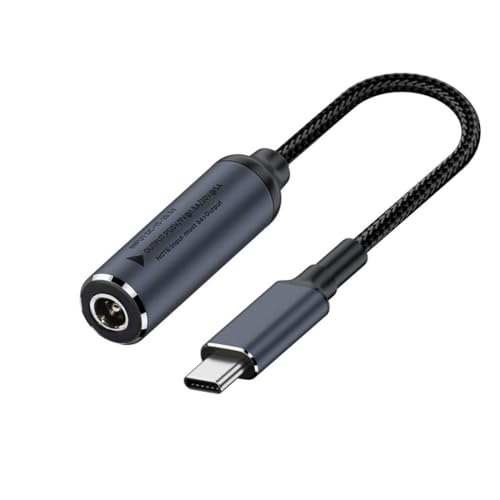 chenyang DC Power zu USB C Konverter, USB C Stecker auf DC 5.5x2.1mm PD 100W 5V/9V/20V schnell aufladbares geflochtenes Nylon Adapterkabel von chenyang