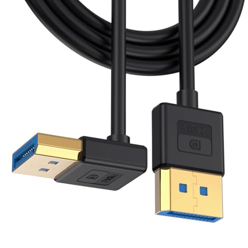 chenyang DisplayPort 1.4 Kabel DisplayPort 90 Grad nach oben abgewinkelt 8K@60Hz 4K@240Hz 32,4Gbps High Speed ​​vergoldetes ultrafeines Kabel 1.0M von chenyang
