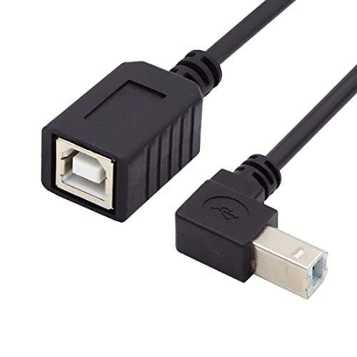 chenyang Drucker Scanner Disk USB 2.0 Typ B Stecker auf Buchse 90 Grad nach unten abgewinkeltes Verlängerungskabel 20cm von chenyang