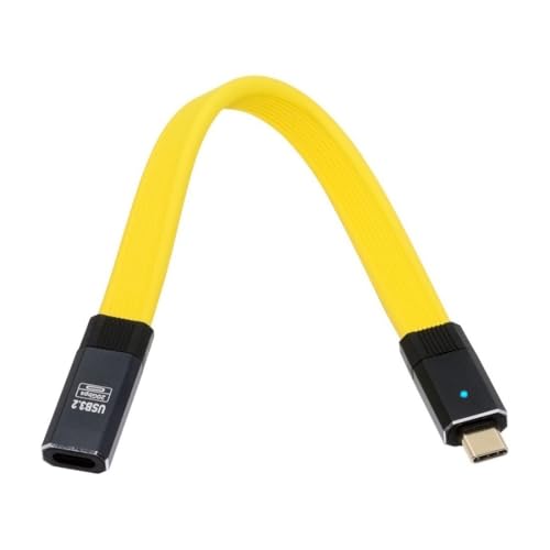 chenyang Flaches USB C Verlängerungskabel, USB 3.2 Typ C Stecker auf Buchse Verlängerungskabel, unterstützt 20Gbit/s Datenübertragung, PD 100W Schnellladung und 8K@60Hz Video, 0,65 Fuß/0,2 m chenyang Flaches USB C Verlängerungskabel, USB 3.2 Typ C Stecker auf Buchse Verlängerungskabel, unterstützt 20Gbit/s Datenübertragung, PD 100W Schnellladung und 8K@60Hz Video, 0,65 Fuß/0,2 m von chenyang