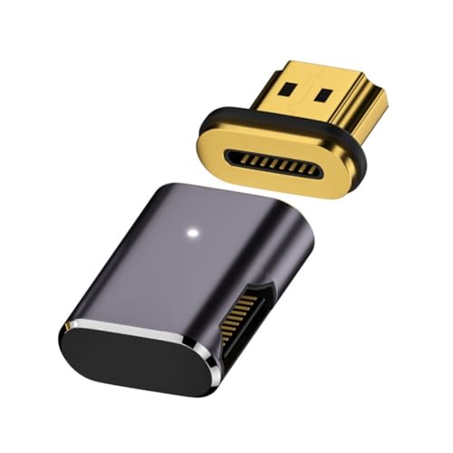 chenyang HDMI 2.1 Magnetanschluss, HDMI Stecker auf Buchse 90 Grad linke Seite 8K@60Hz 4K@120Hz 48Gbps Hochgeschwindigkeits Gender Change Adapter vergoldet chenyang HDMI 2.1 Magnetanschluss, HDMI Stecker auf Buchse 90 Grad linke Seite 8K@60Hz 4K@120Hz 48Gbps Hochgeschwindigkeits Gender Change Adapter vergoldet von chenyang