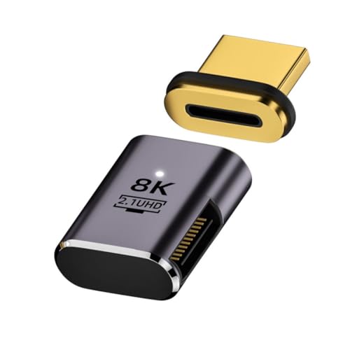 chenyang HDMI 2.1 Magnetanschluss, HDMI Stecker auf Buchse 90 Grad rechte Seite 8K@60Hz 4K@120Hz 48Gbps Hochgeschwindigkeits Gender Change Adapter vergoldet chenyang HDMI 2.1 Magnetanschluss, HDMI Stecker auf Buchse 90 Grad rechte Seite 8K@60Hz 4K@120Hz 48Gbps Hochgeschwindigkeits Gender Change Adapter vergoldet von chenyang