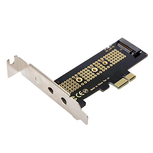 chenyang M.2 NVME auf PCIe 3.0 X1 Adapter NVME/AHCI SSD auf PCI Express Erweiterungskartenadapter mit 8cm/12cm Steckplatzhalterung von chenyang
