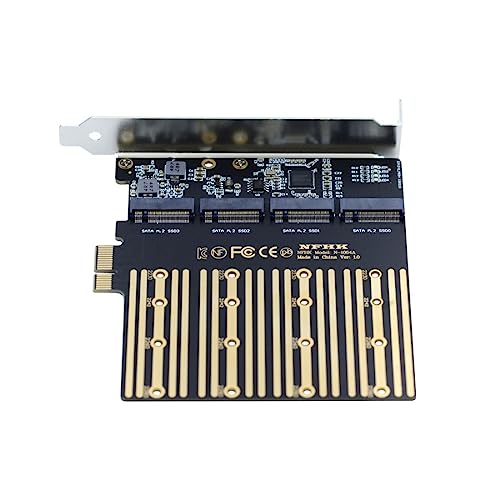 chenyang M.2 SSD auf PCI-E X1 Adapter 4 SATA SSD auf PCIe 3.0/4.0 Erweiterungskartenadapter ASM1064 Chipsatz mit 12cm PCI-E Halterung chenyang M.2 SSD auf PCI-E X1 Adapter 4 SATA SSD auf PCIe 3.0/4.0 Erweiterungskartenadapter ASM1064 Chipsatz mit 12cm PCI-E Halterung von chenyang