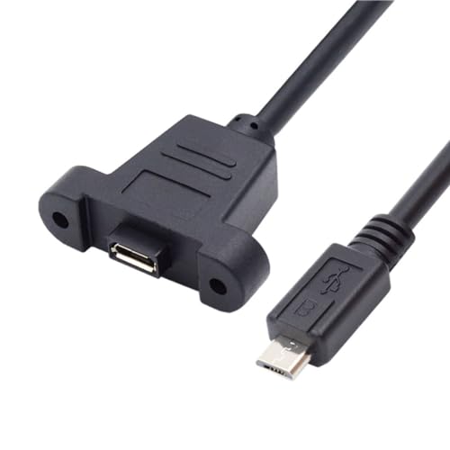 chenyang Micro USB 2.0 5Pin Stecker auf Buchse Datenlade Verlängerungskabel mit Löchern für die Schalttafelmontage 50cm chenyang Micro USB 2.0 5Pin Stecker auf Buchse Datenlade Verlängerungskabel mit Löchern für die Schalttafelmontage 50cm von chenyang
