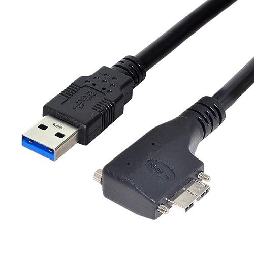 chenyang Micro USB 3.0 Kabel USB 3.0 Stecker auf Micro B Stecker 90 Grad nach links abgewinkeltes Datenübertragungs Verlängerungskabel mit Montageplattenschrauben 0.52M chenyang Micro USB 3.0 Kabel USB 3.0 Stecker auf Micro B Stecker 90 Grad nach links abgewinkeltes Datenübertragungs Verlängerungskabel mit Montageplattenschrauben 0.52M von chenyang