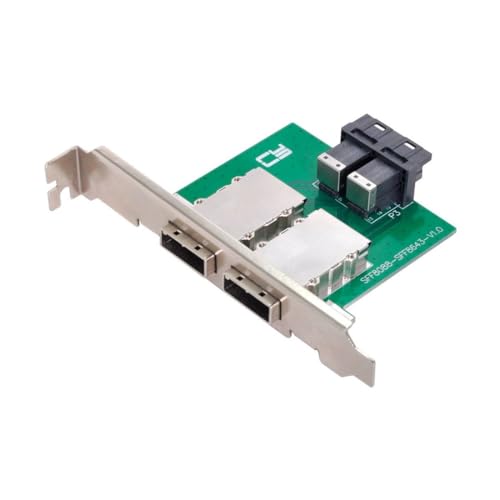 chenyang Mini SAS 2 SFF-8088 zu 2 SFF-8643 HD Data Server Converter Adapter mit Klammer von chenyang